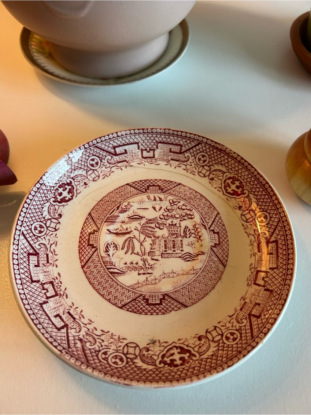Small China Dish with Wild Lemon Shea Butter Soap